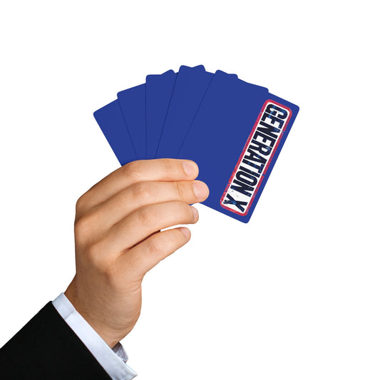 "Generation X", Retro Playing Cards (Patriot Blue)