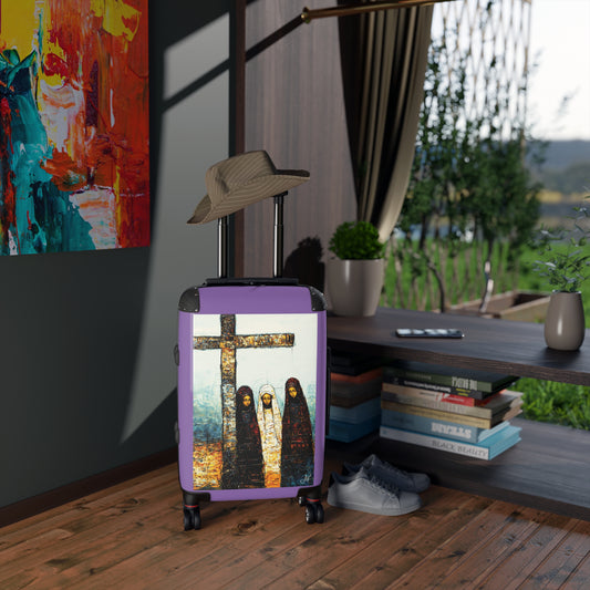 "At-the-Foot of the Cross - John 19:25", Suitcases (Light Purple)