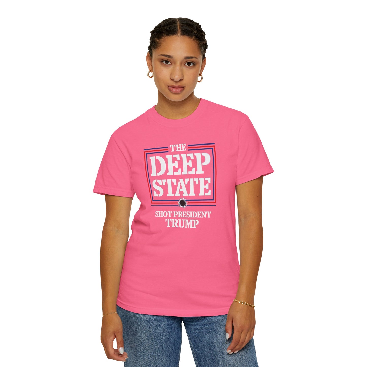 "The Deep State Shot President Trump" #01, Unisex T-shirt