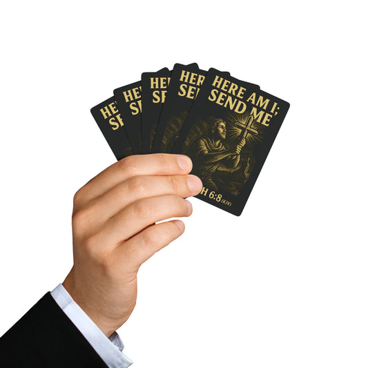 "Isaiah 6:8 (KJV)", Christian Playing Cards (Void Black)