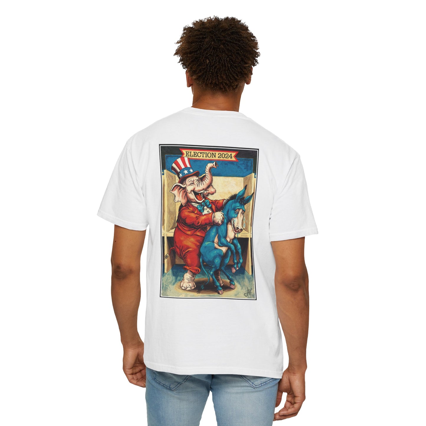 "MAGA Spanked the Donkeys 2024", Unisex T-shirt (Light Colors)