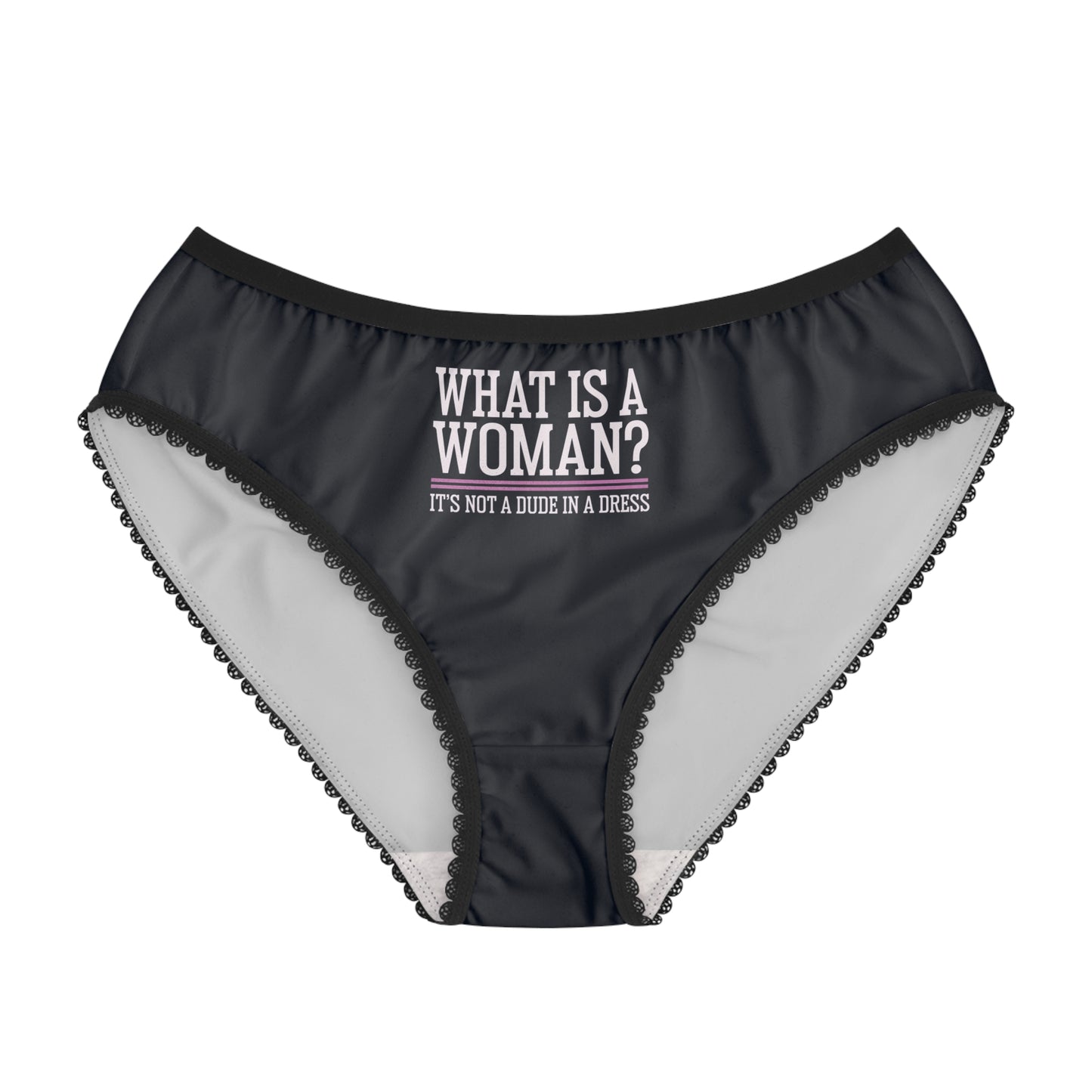 "What is a Woman" #02, Women's Briefs (Blackstone Blue)