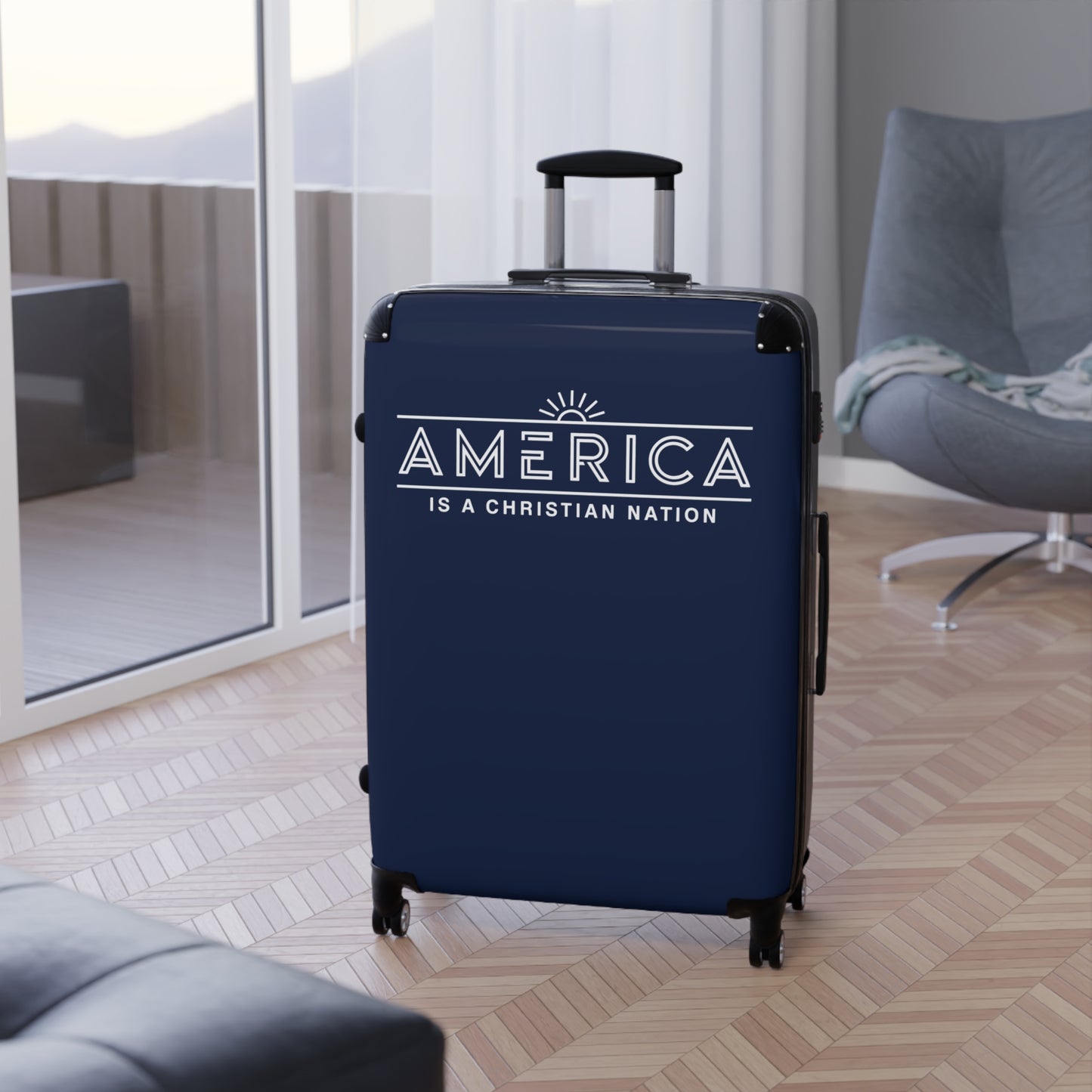 "America is a Christian Nation", Suitcases (Dark Blue)