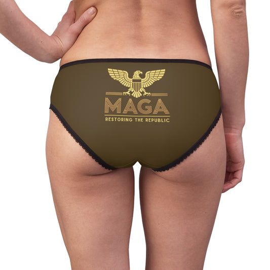 "MAGA - Restoring the Republic", Women's Briefs (Oathmetal)