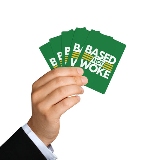 "Based not Woke" #01, Cultural Playing Cards (Patrick Leaf Green)