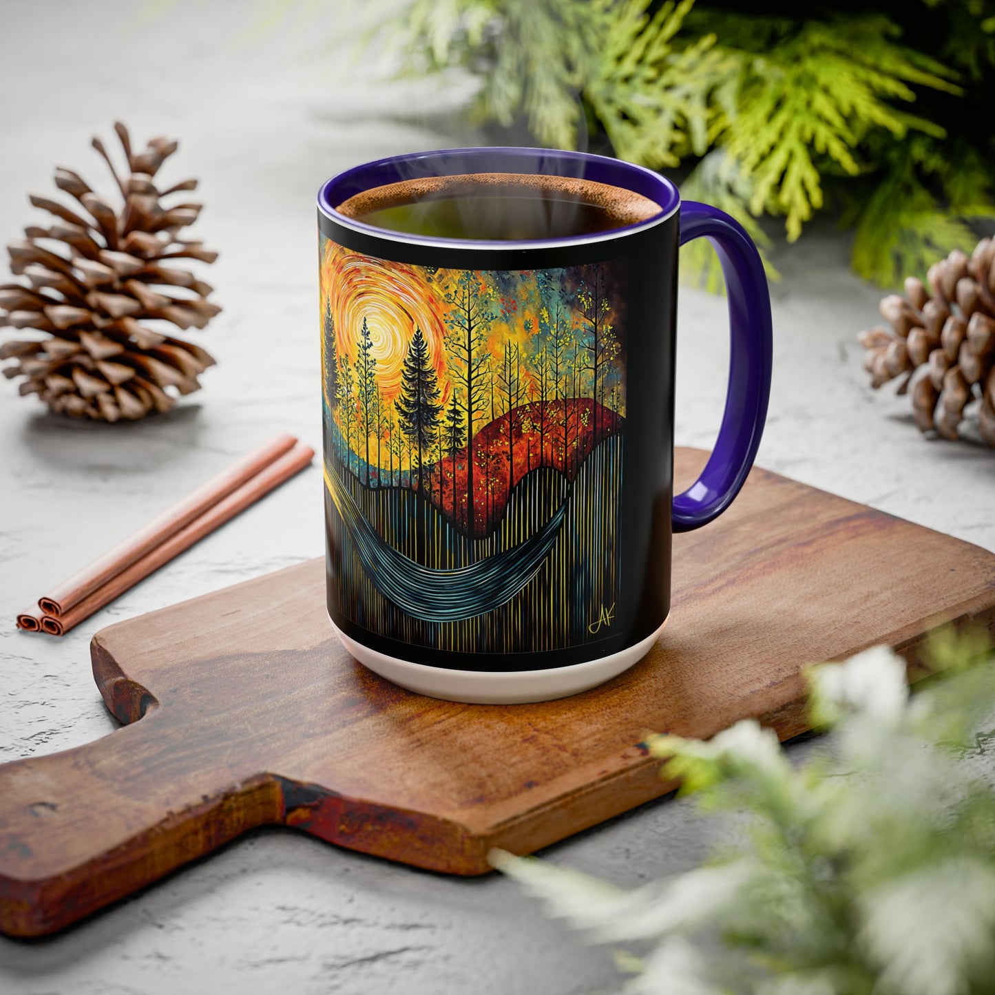 "Sacred Resonance", Colorful Mugs (11oz, 15oz)