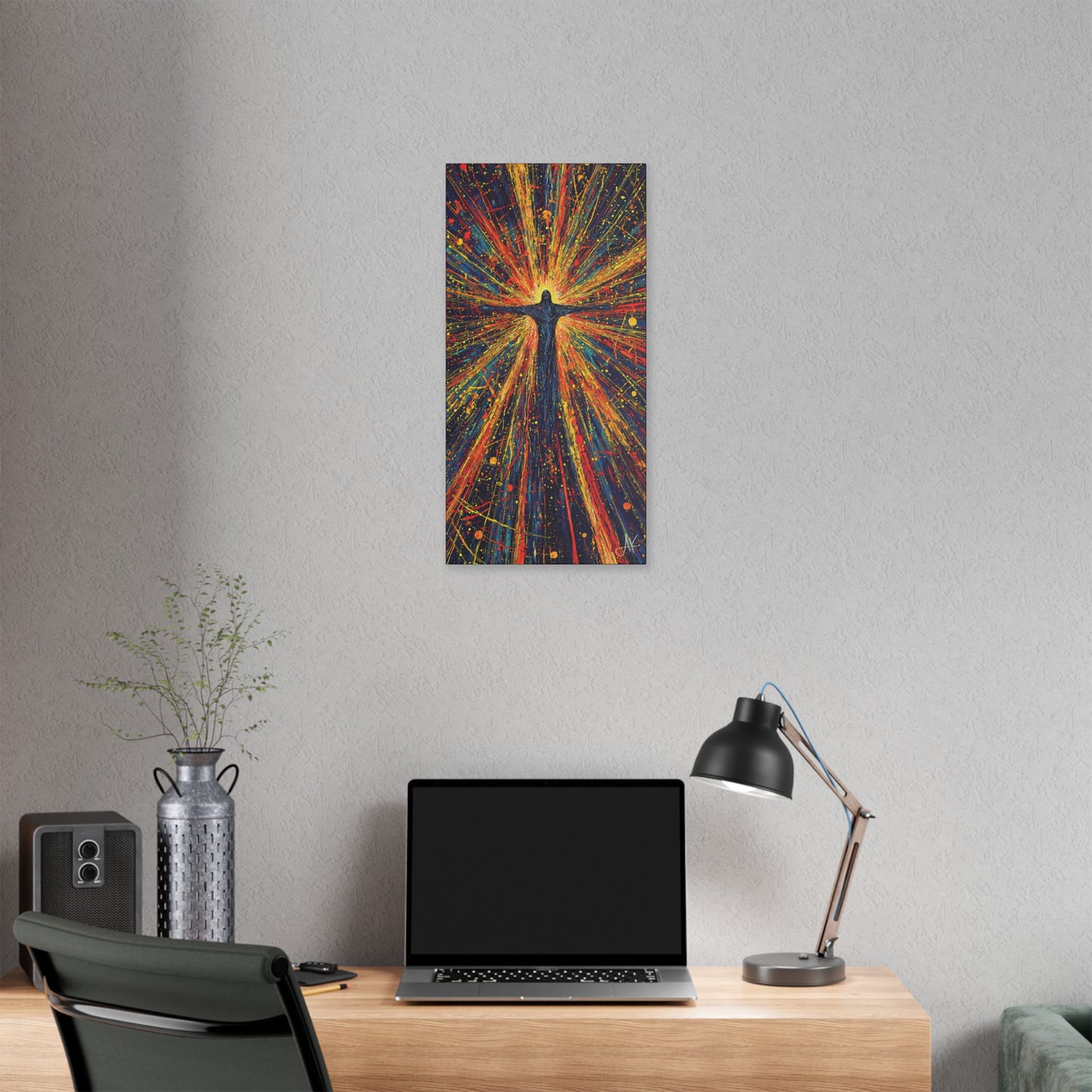 "Born Again in His Radiance - Isaiah 60:1", Stretched Classic Canvas Fine Art Print