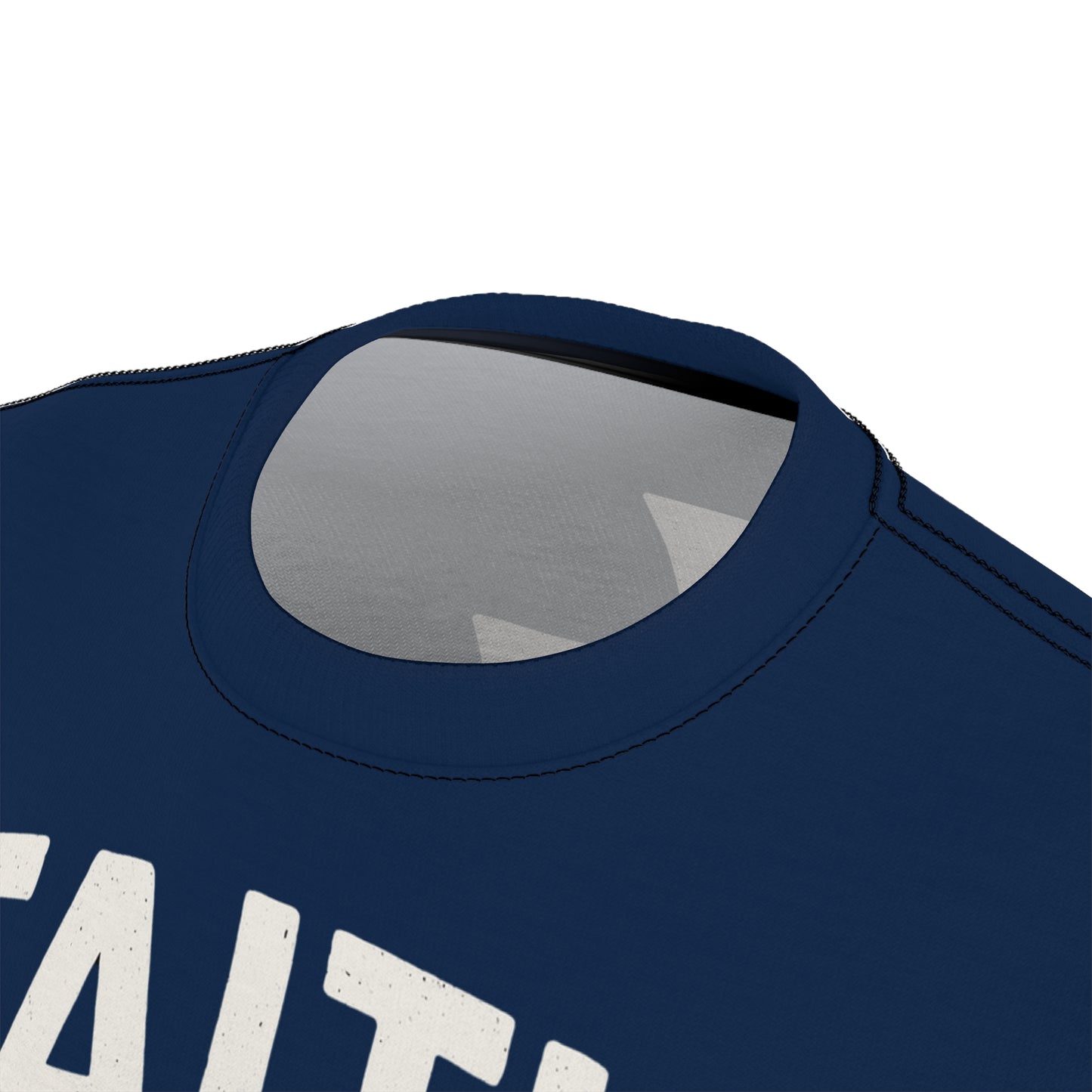 "Faith Overcomes Fear", Unisex Tee (Cambridge Blue)