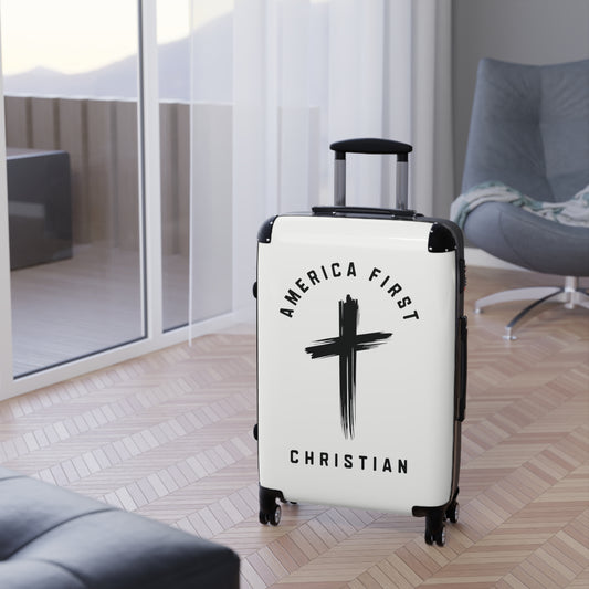"America First Christian" #05 Suitcases (Alabaster White)