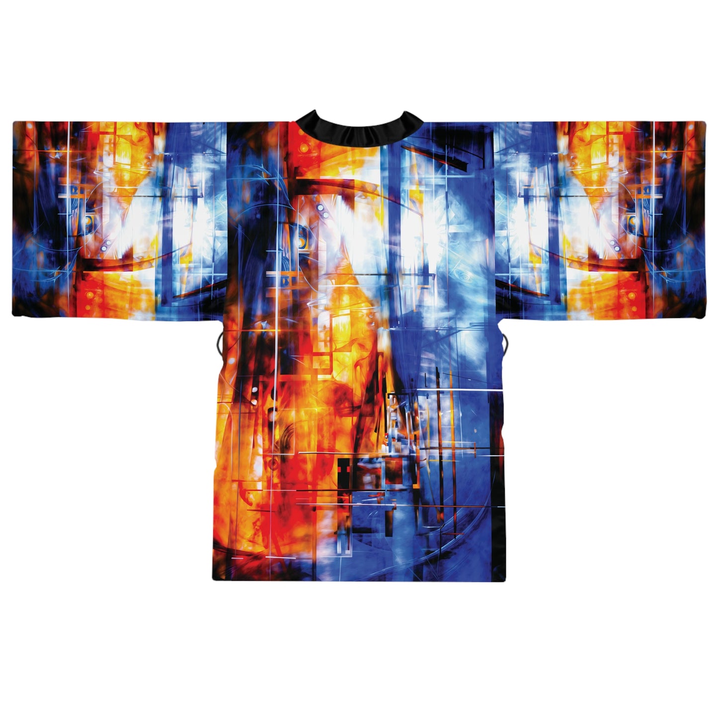 "Life's Forge - A Self Portrait", Long Sleeve Kimono Robe