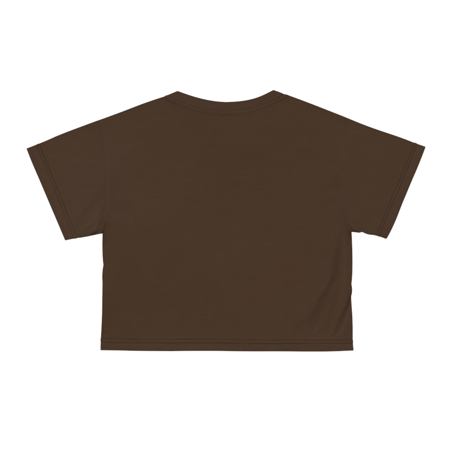 "Nazis were Socialists", Wearable Pattern Art Crop Tee (Dark Chocolate Brown)