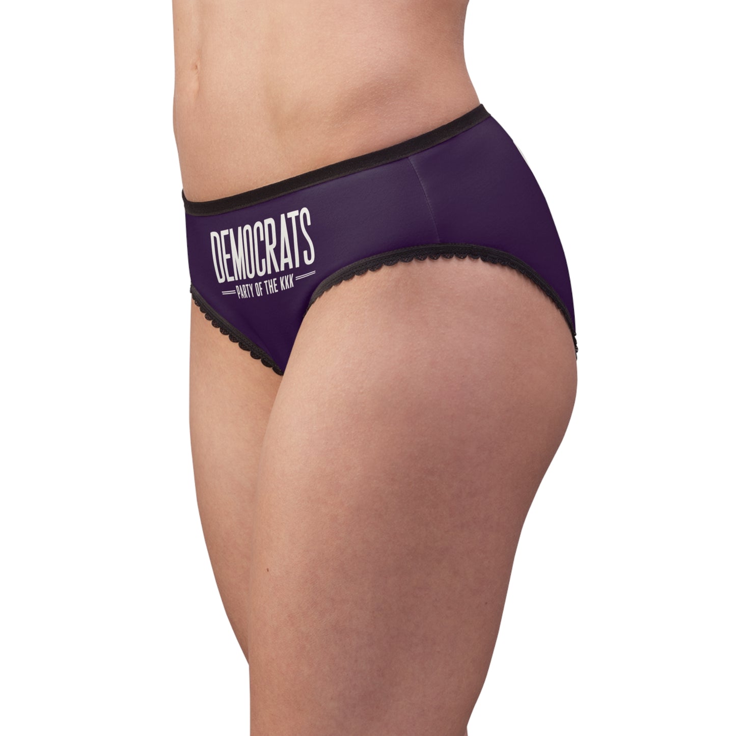 "Democrats - Party of the KKK", Women's Briefs (Imperial Plum)