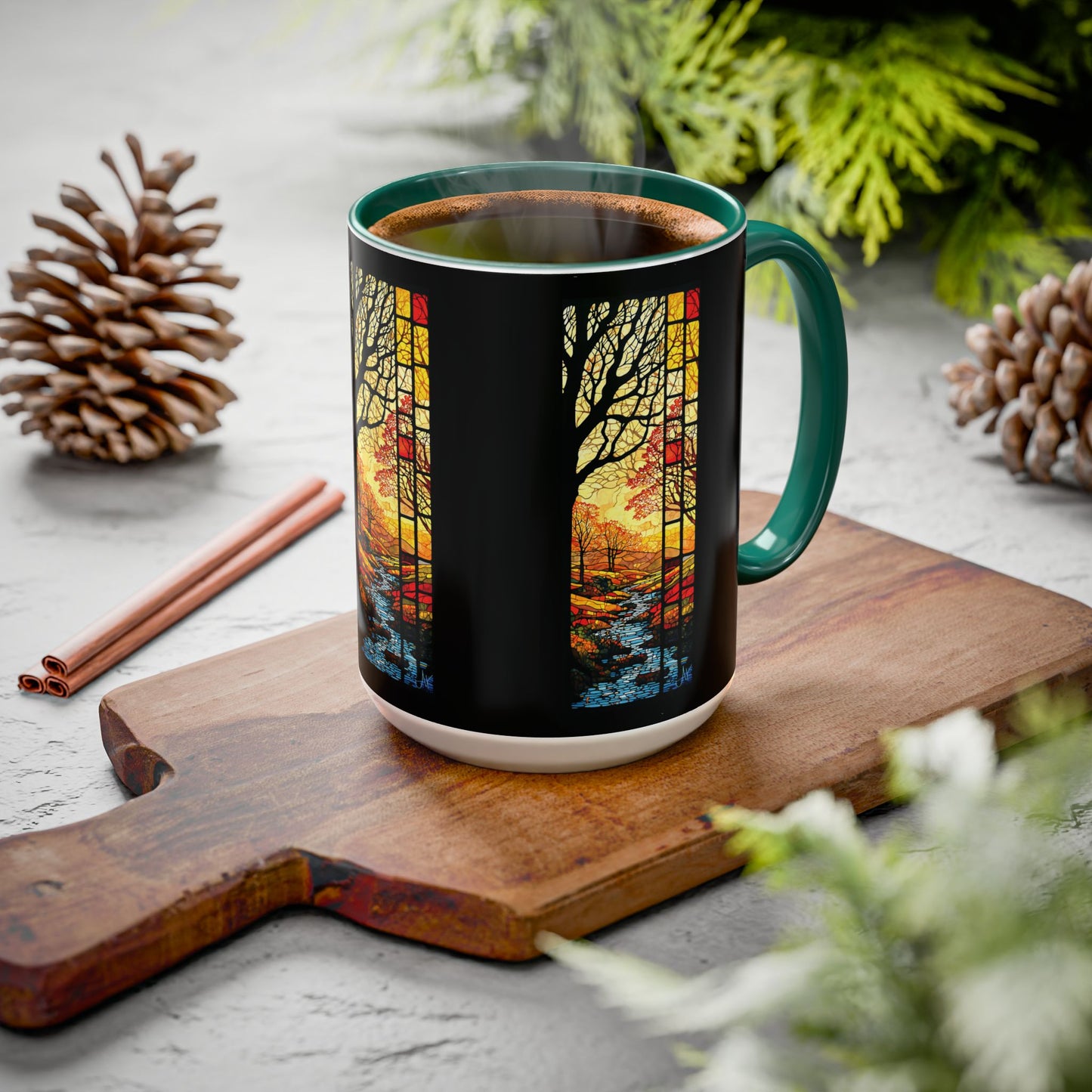 "Realization at 5", Colorful Mugs (11oz, 15oz)