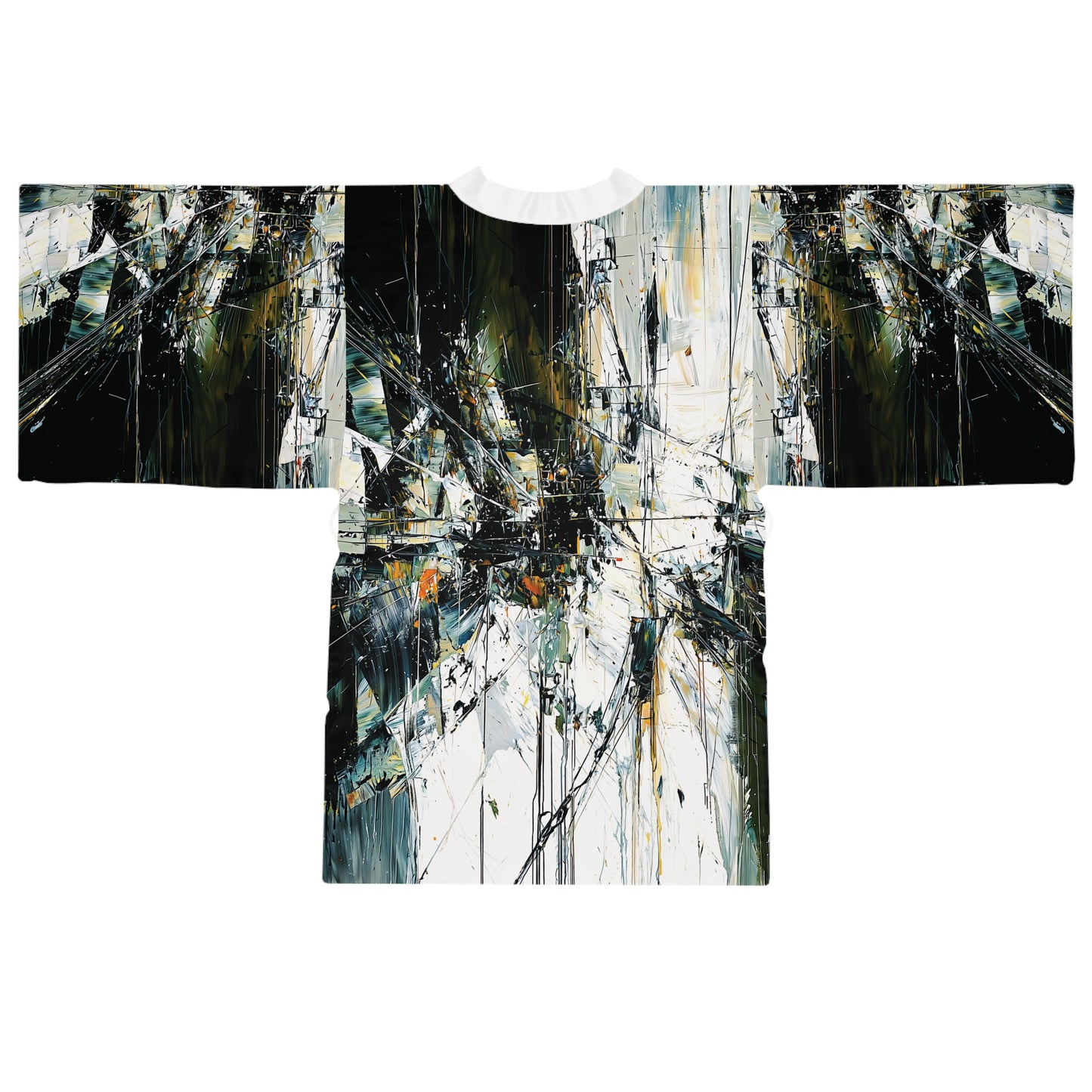 "Abstract 543", Long Sleeve Kimono Robe