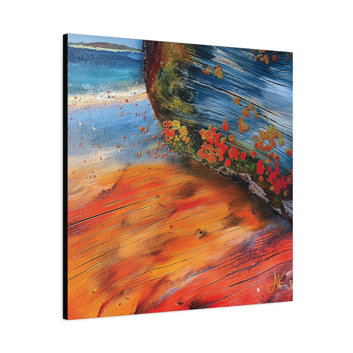 "Landfall Ember – Memories of Ancestral Strakes", Fine Art Matte Canvas, Stretched, 1.25"