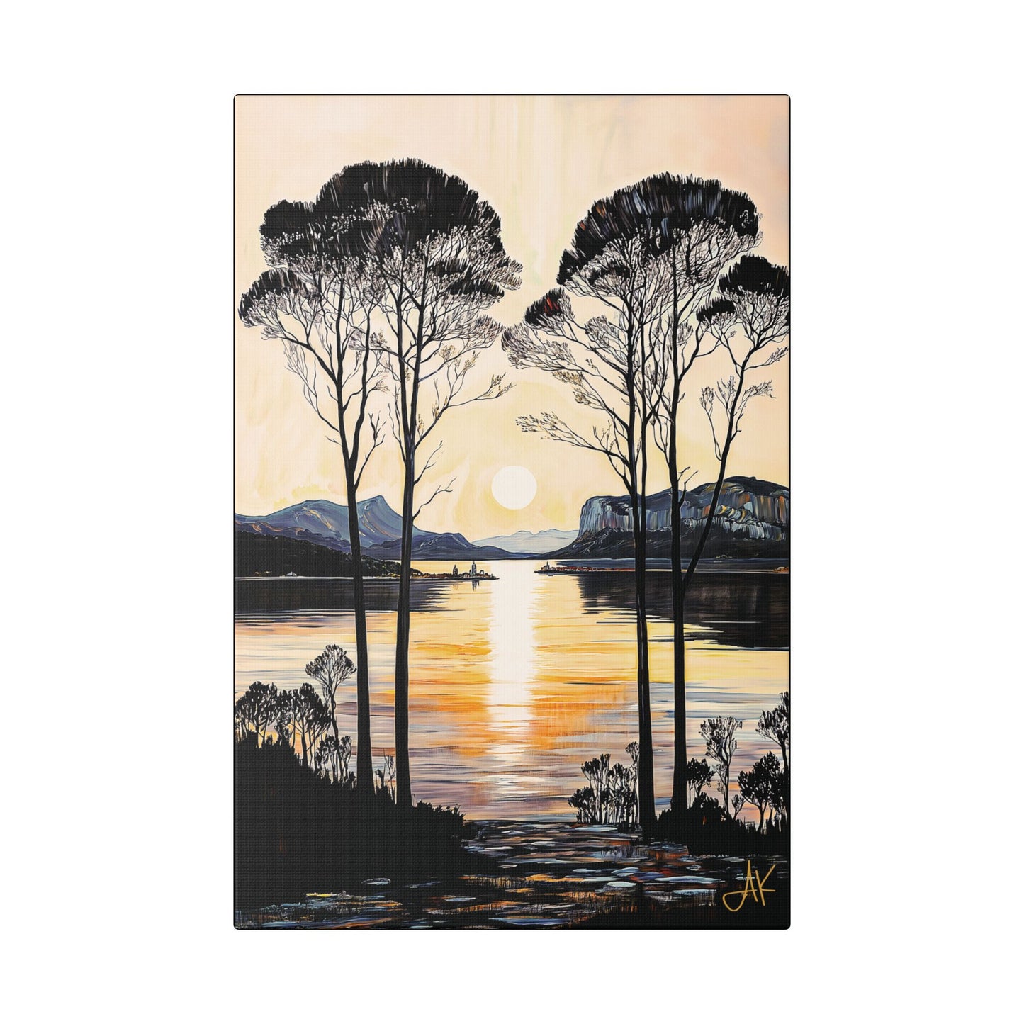 "Gentle Sound", Stretched Classic Canvas Fine Art Print