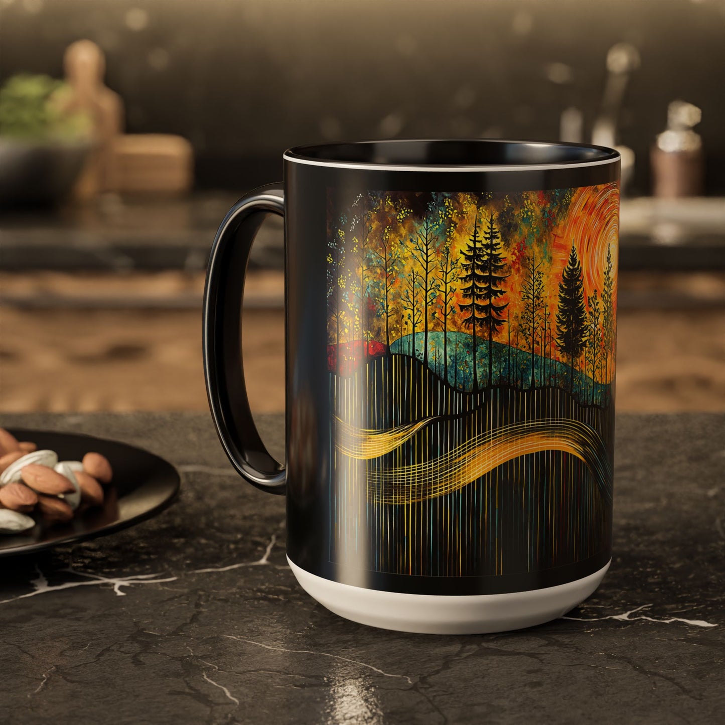 "Sacred Resonance", Colorful Mugs (11oz, 15oz)
