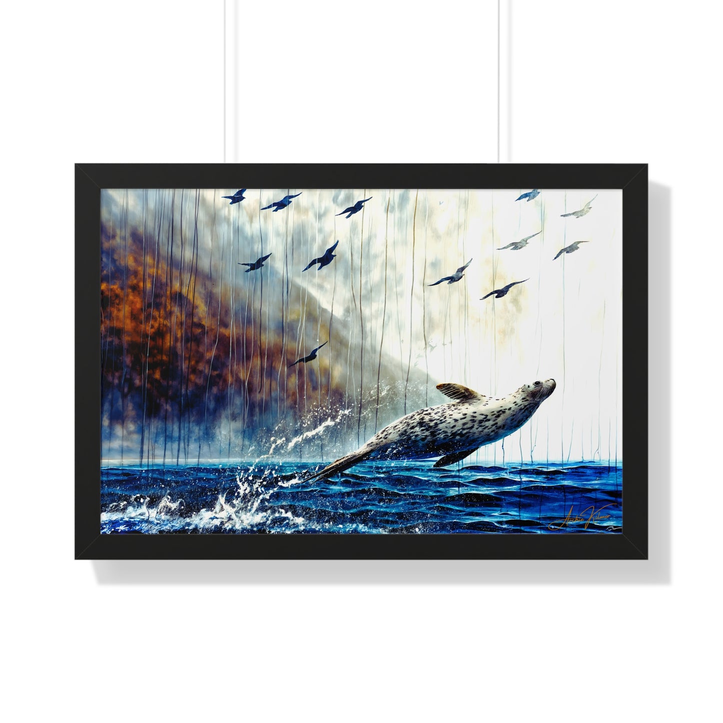 "Flying Free", Framed Paper Poster