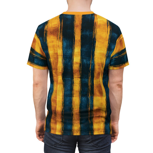 "Paleo Wolf Clan", Unisex Tee (Deep Golden Yellow Collar)