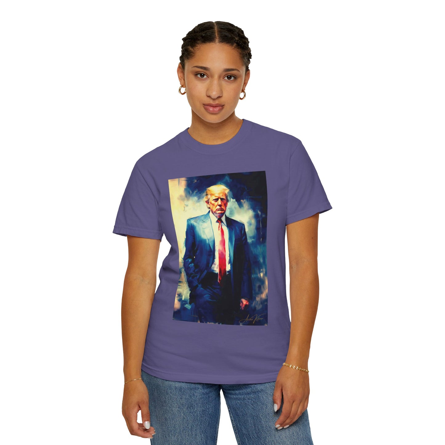 "Trump Portrait No. 6", Unisex T-shirt (Dark Colors)