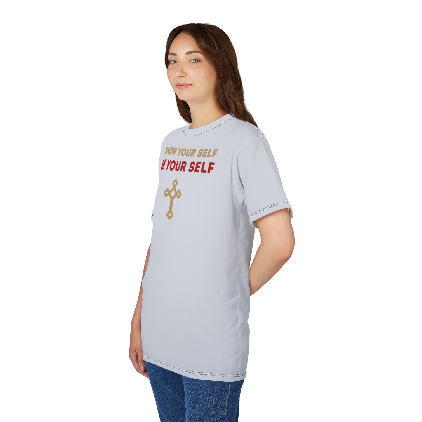 "Know Your Self", Unisex T-shirt (Inked Silk Grey)