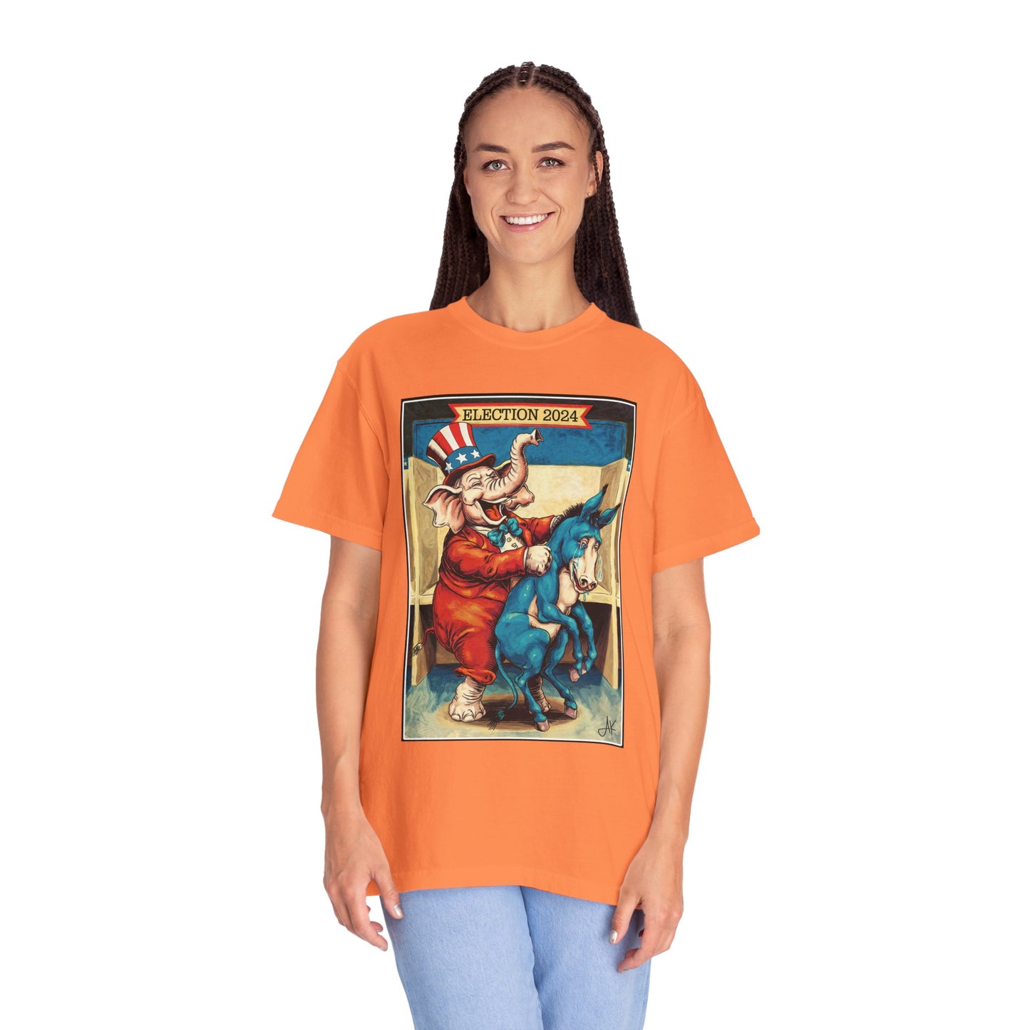 "MAGA Spanked the Donkeys 2024", Unisex T-shirt (Light Colors)