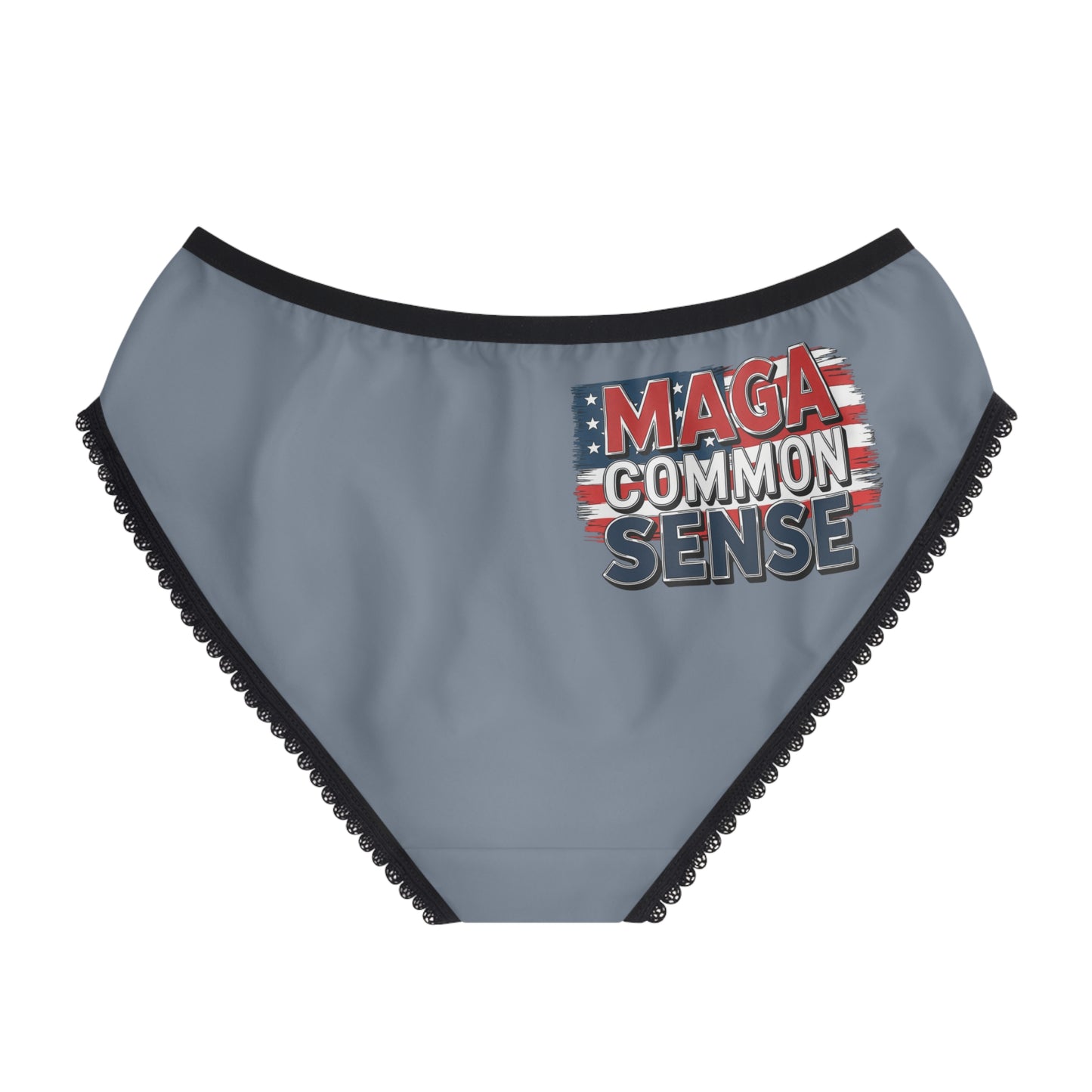 "MAGA Common Sense" #01, Women's Briefs (Atlantic Grey)
