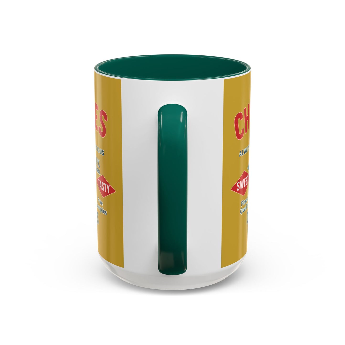 "Delicious Cherries", Colorful Mugs (11oz, 15oz) (Forgelight Gold)