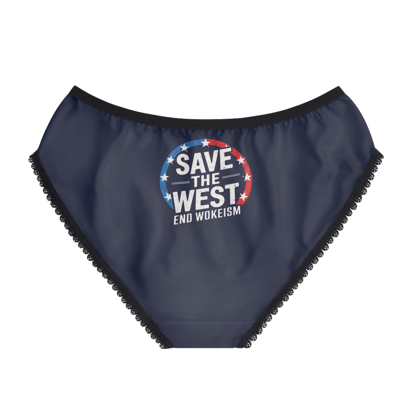 "Save the West - End Wokeism", Women's Briefs (BGS Blue)