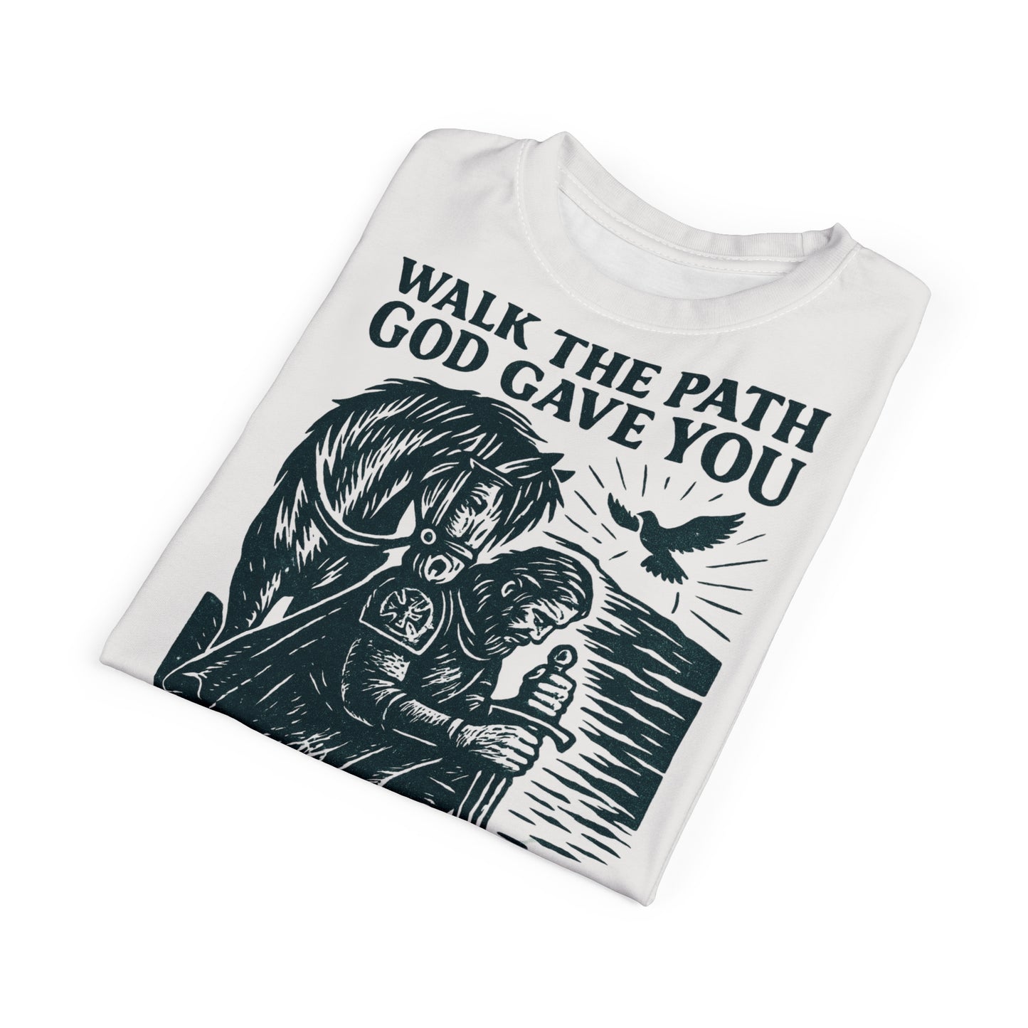 "1 Thessalonians 4:11 (KJV)", Wearable Art Unisex T-shirt (Norse Ink)
