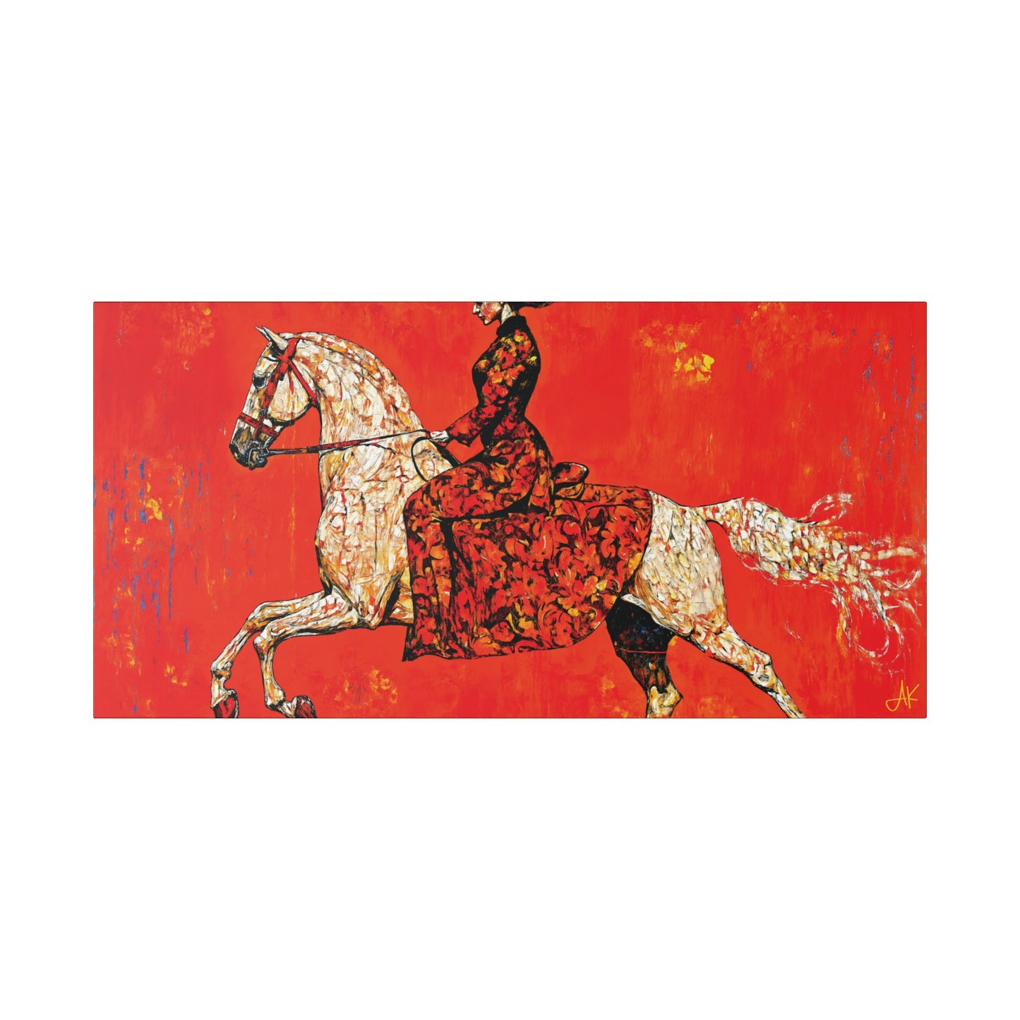 "Red Rider", Stretched Classic Canvas Fine Art Print