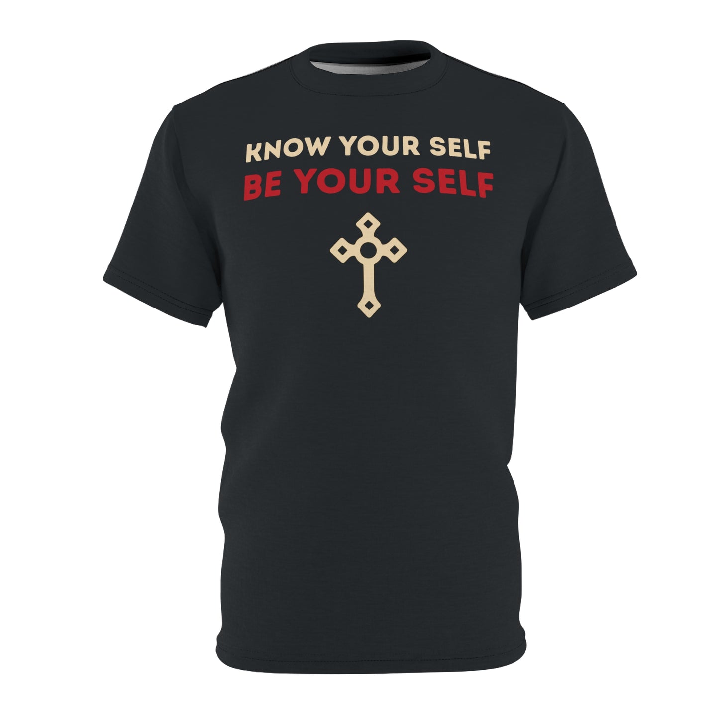 "Know Your Self", Unisex T-shirt (Blue Charcoal)
