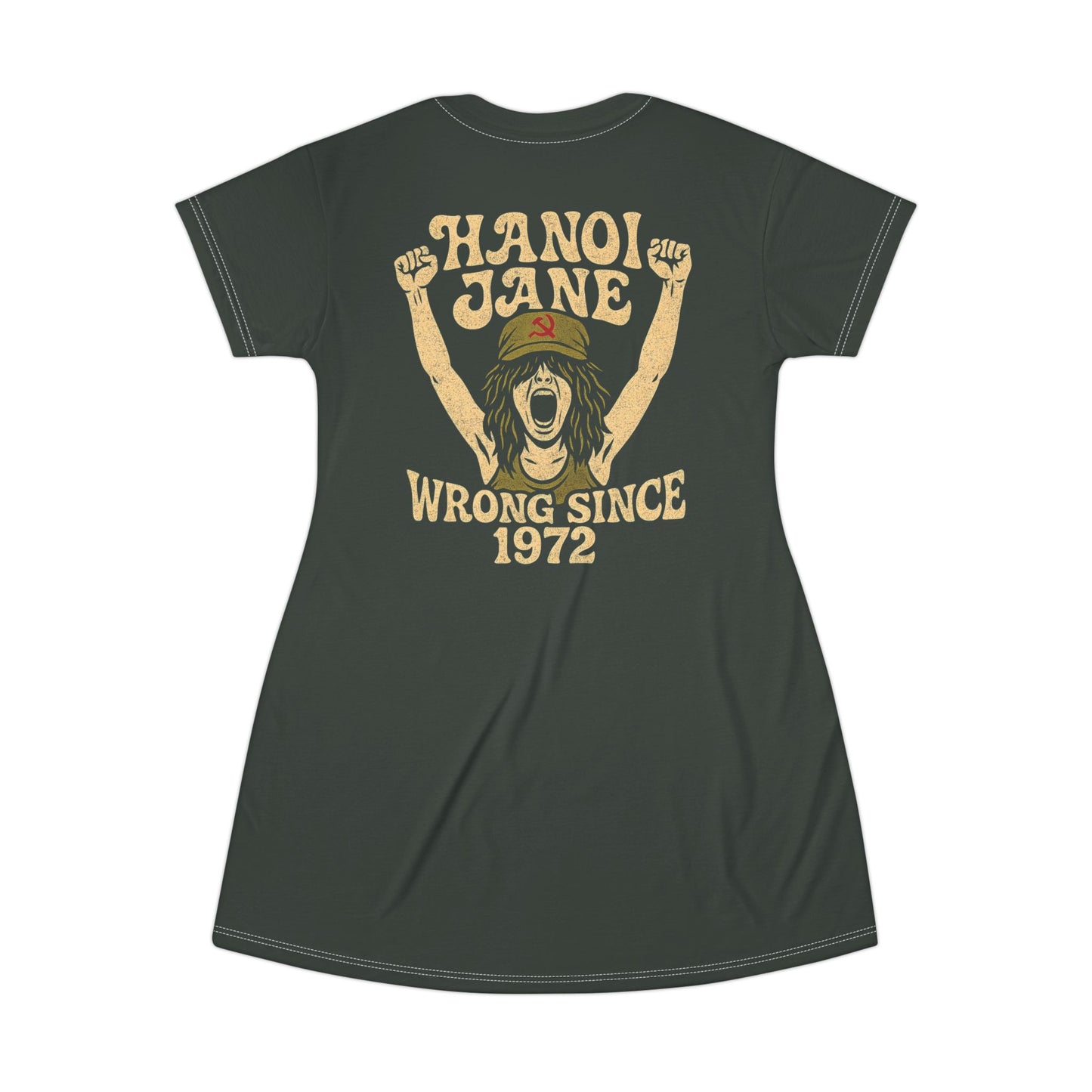 "Hanoi Jane", T-Shirt Dress (Hail Cloud Grey)