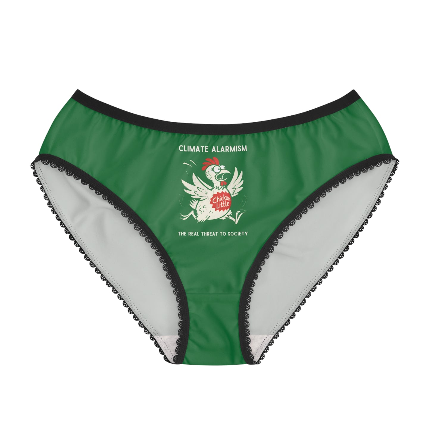 "Climate Alarmism - The Real Threat to Society" #22, Women's Briefs (Patrick Leaf Green)