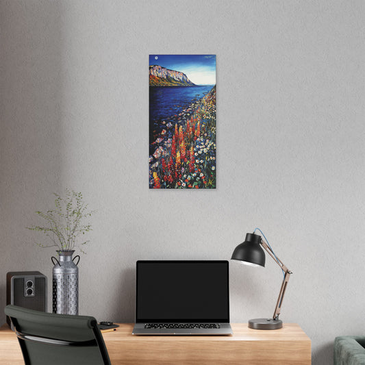 "Blooms Under Gaelic Moon", Stretched Classic Canvas Print