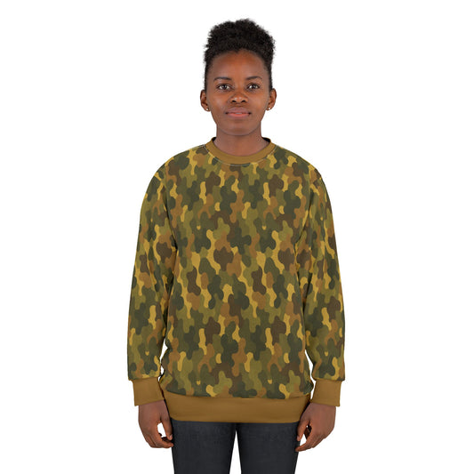 "SASR Day-Ops Camouflage", Unisex Sweatshirt (SASR Light Brown Cuffs and Collar)