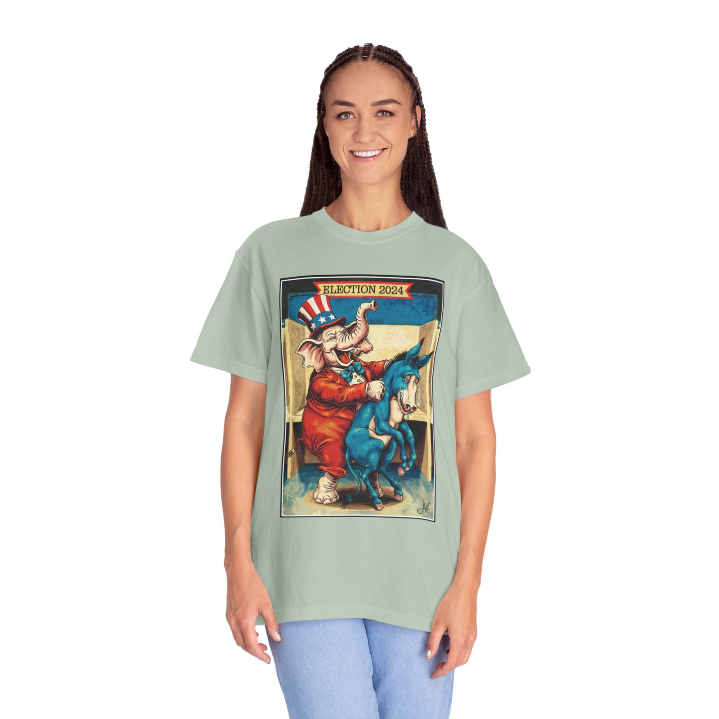 "MAGA Spanked the Donkeys 2024", Unisex T-shirt (Light Colors)