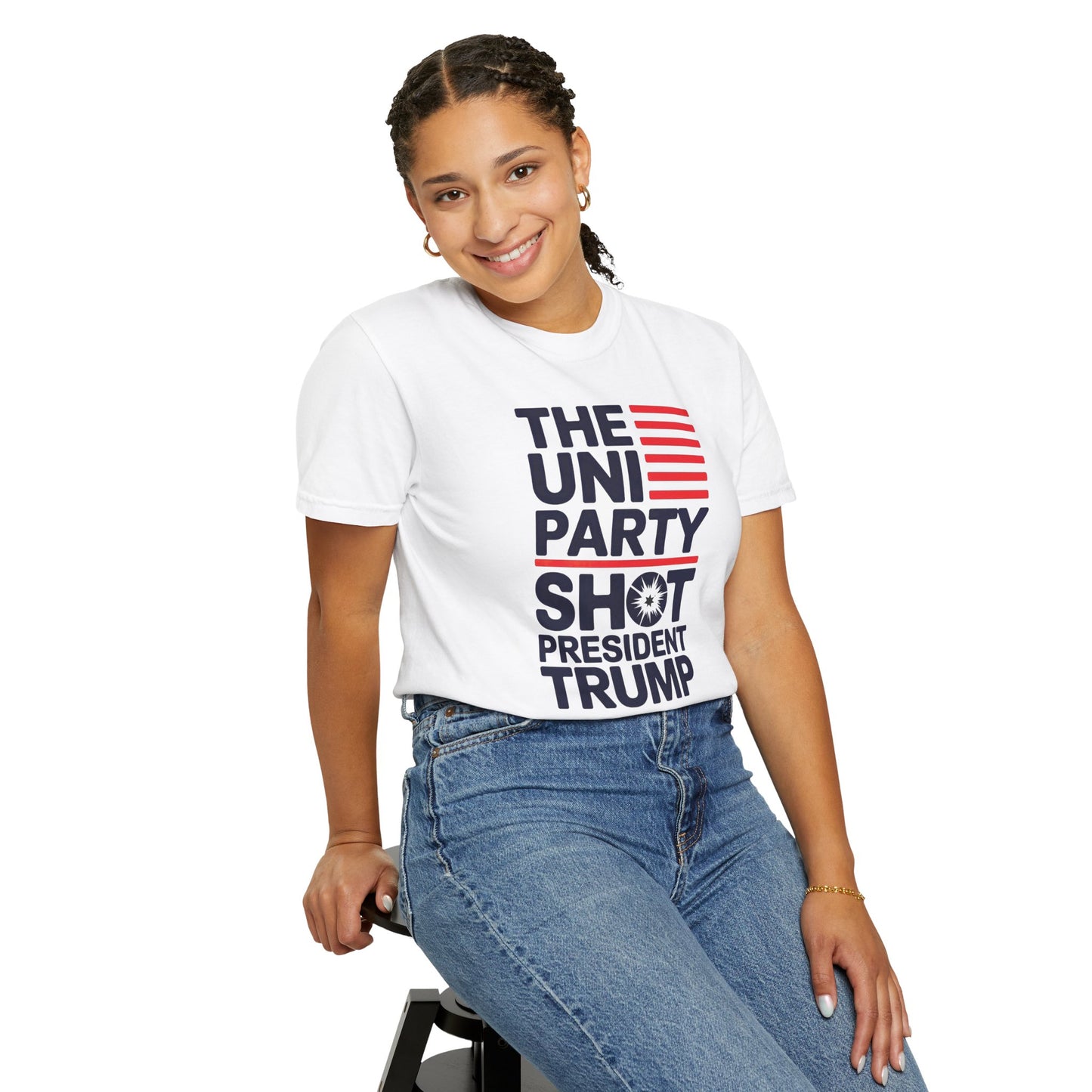 "The Uniparty Shot President Trump" #01, Unisex T-shirt