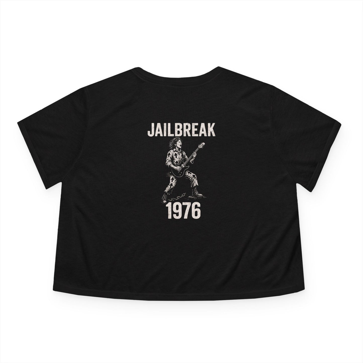 "Jailbreak 1976", Women's Flowy Cropped Tee