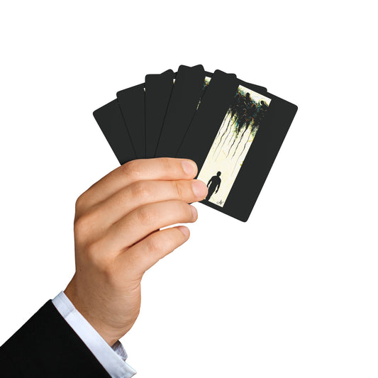 "Just Walk On", Fine Art Playing Cards (Void Black)