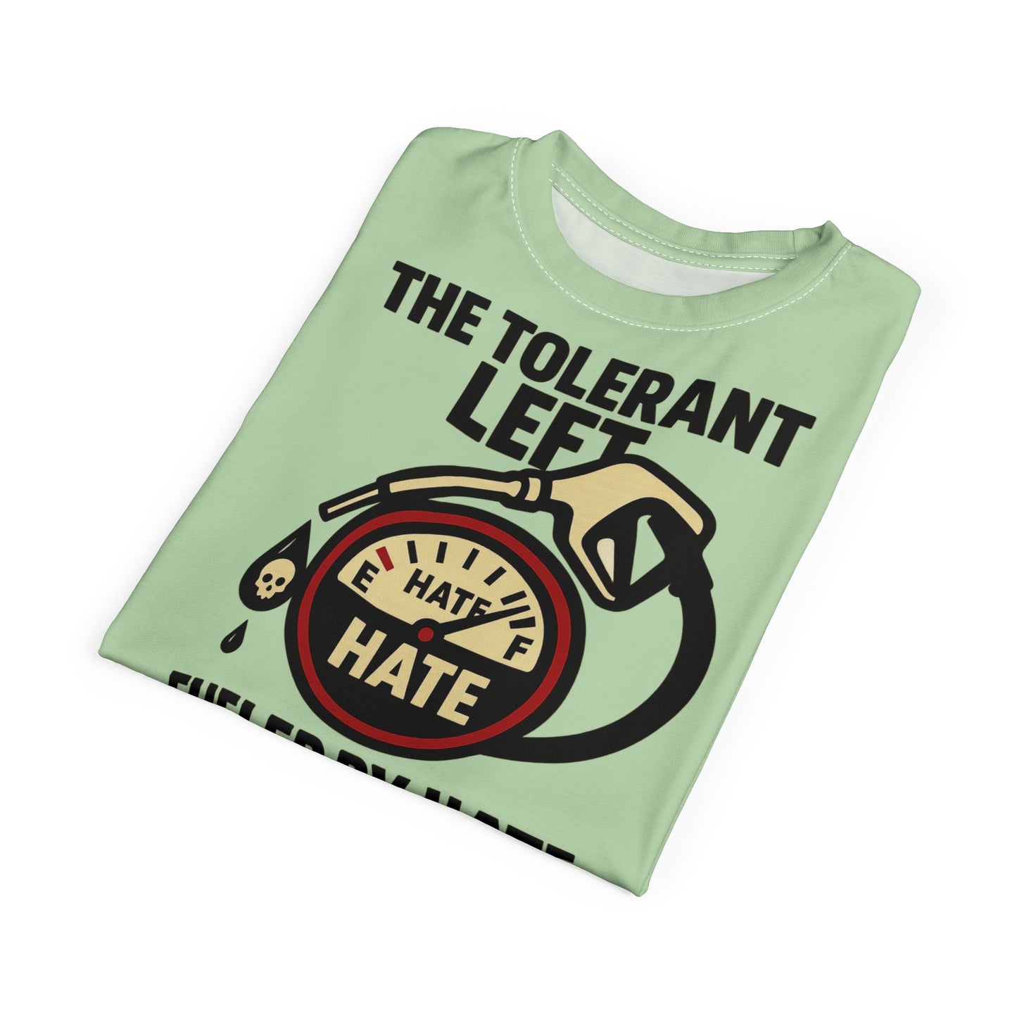 "The Tolerant Left", Unisex T-shirt (Soft Lime Green)