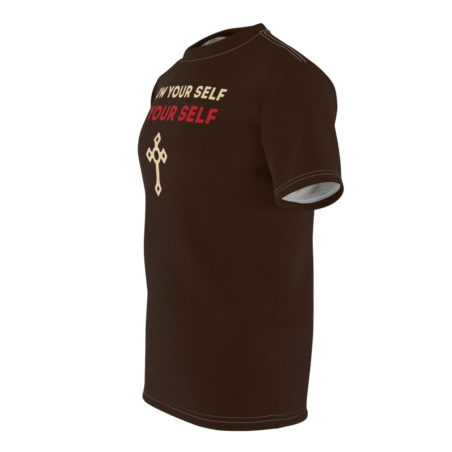 "Know Your Self", Unisex T-shirt (Zinnwaldite Brown)