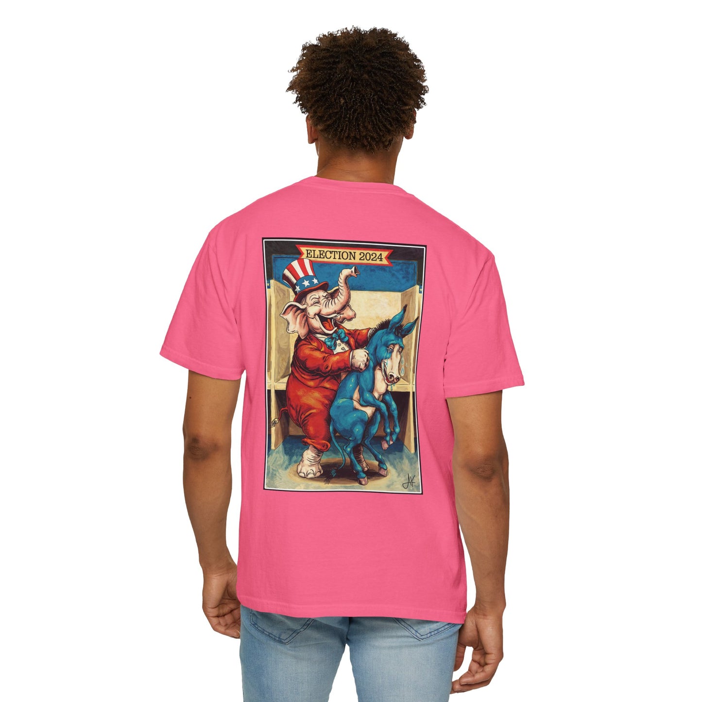 "MAGA Spanked the Donkeys 2024", Unisex T-shirt (Dark Colors)