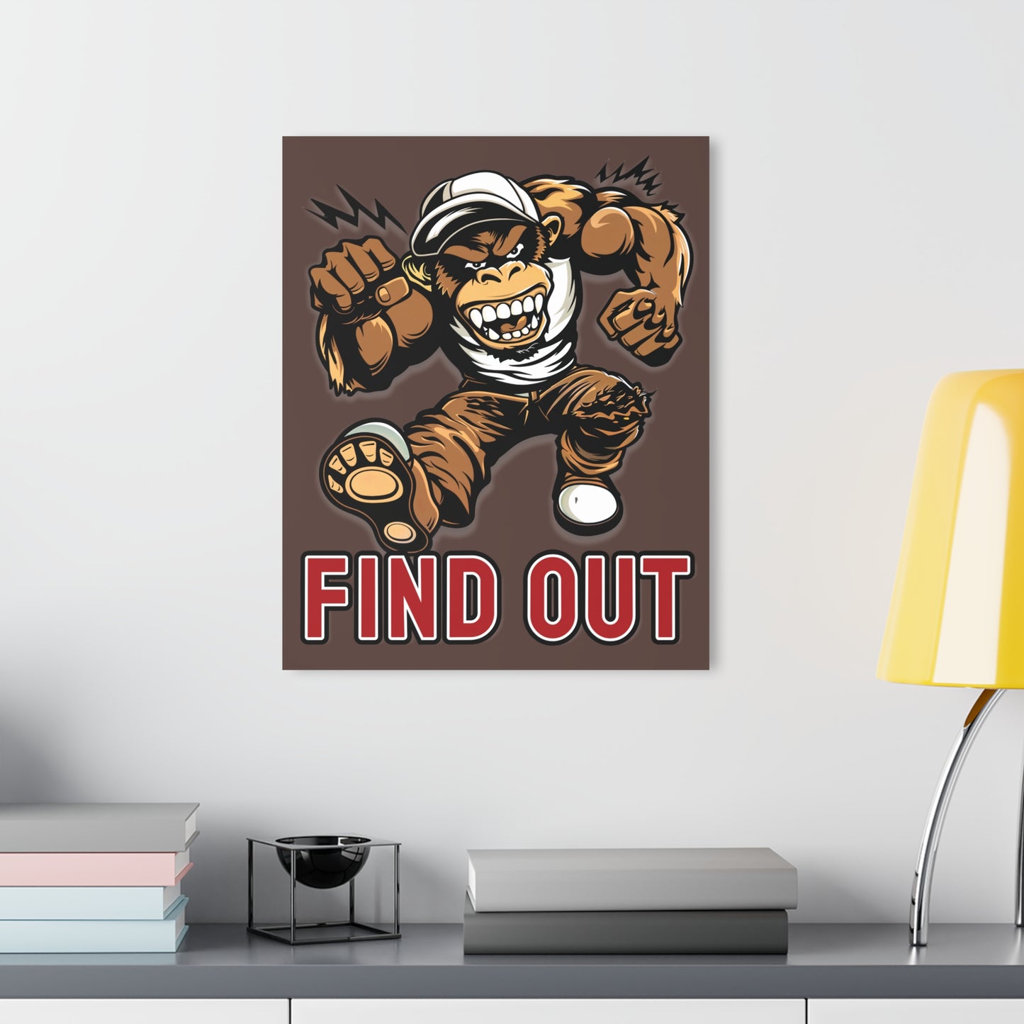"Find Out", Acrylic Wall Prints (French Cleat Hanging) (Zanzibar Brown)