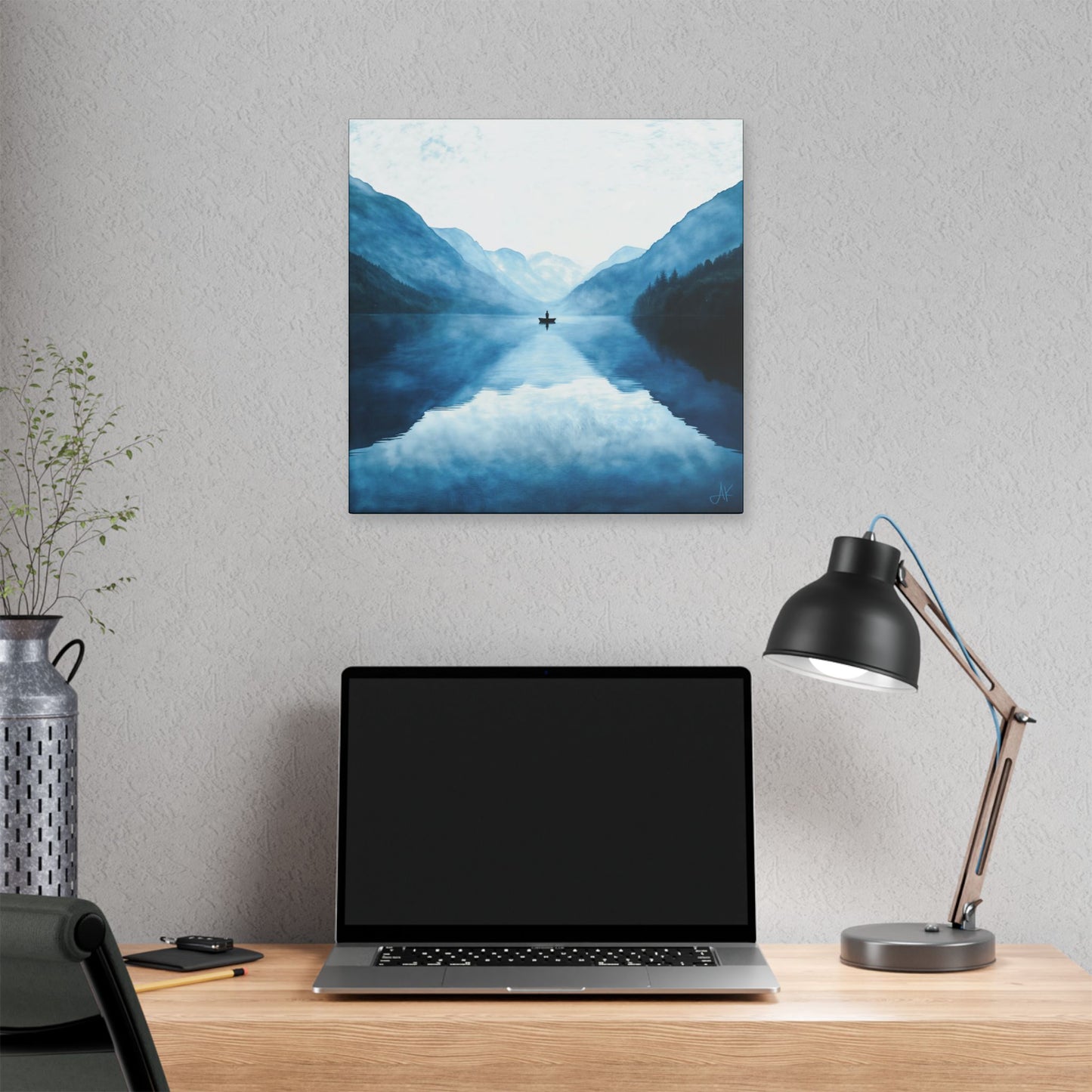 "Connected in Silence - Psalm 46:10", Stretched Classic Canvas Print