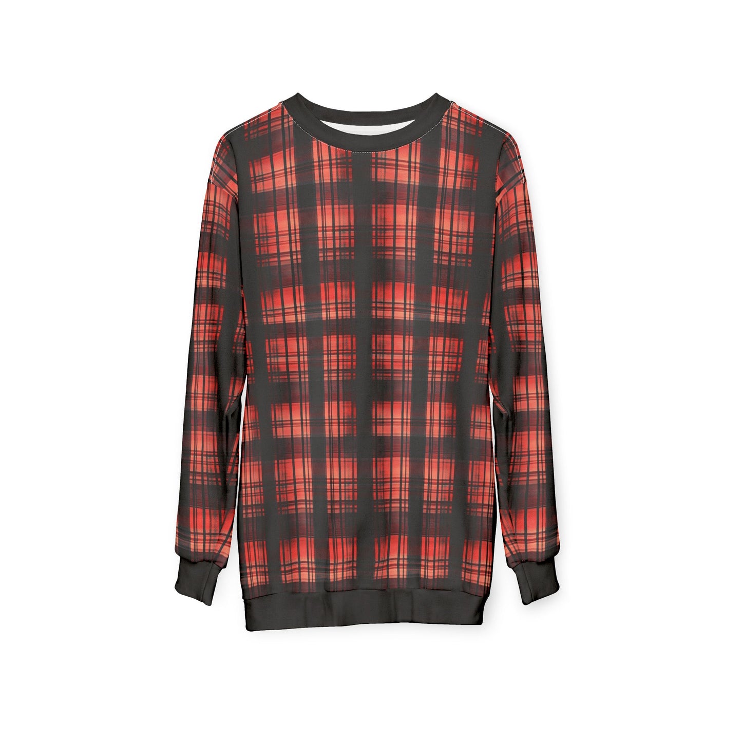 "Kin of Flame", Unisex Sweatshirt (Flame Black Cuffs and Collar)