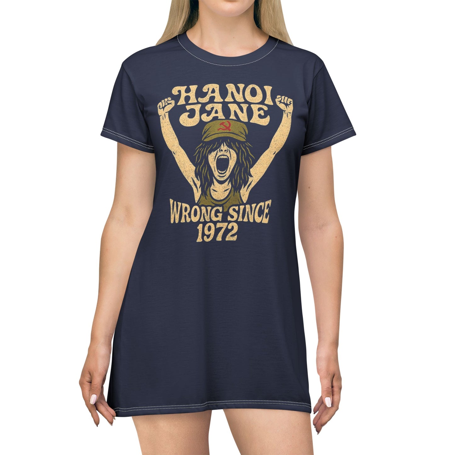 "Hanoi Jane", T-Shirt Dress (BGS Blue)