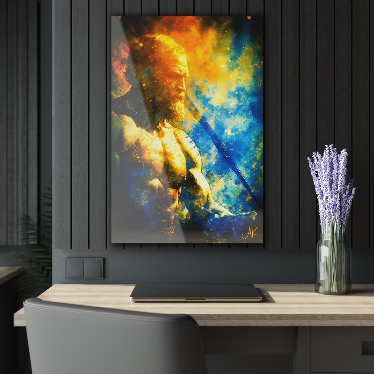 "King Godred Crovan - The Man", Fine Art Acrylic Wall Print (French Cleat Hanging)