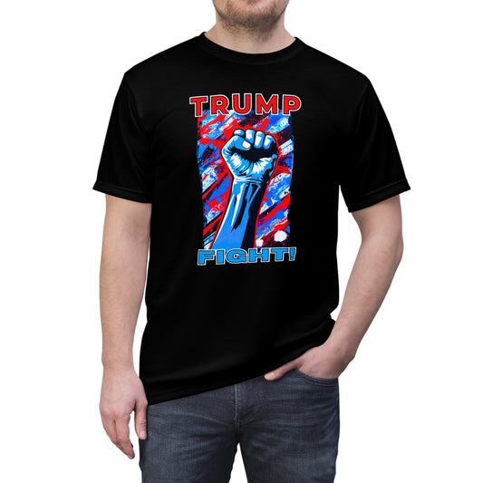 "TRUMP FIGHT!", Unisex T-shirt (Black)