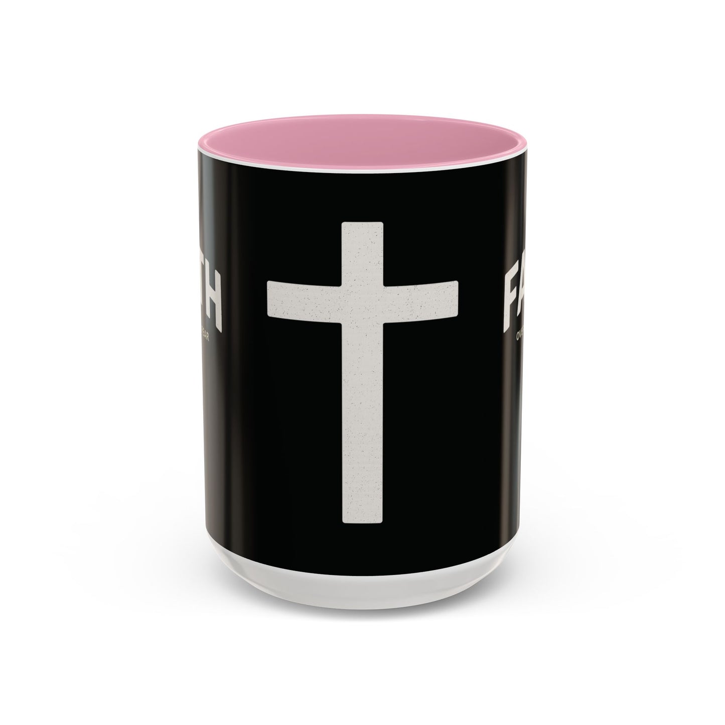 "Faith Overcomes Fear", Colorful Mugs (11oz, 15oz)